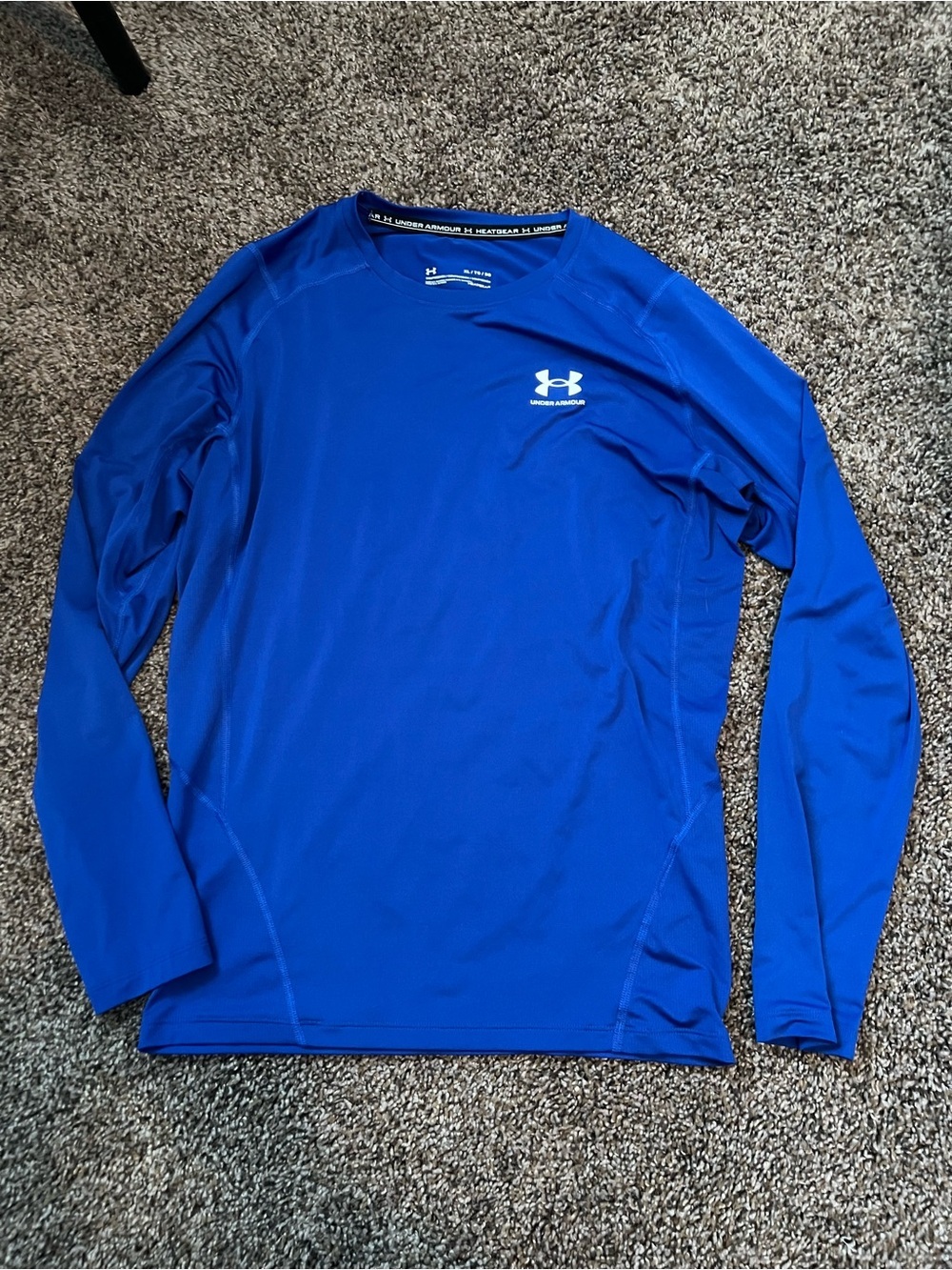 Under Armour Men's Long Sleeve Performance Shirt - Royal Blue